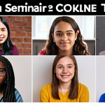 **Prompt:** A vibrant online seminar on youth counseling trends, featuring diverse attendees participating in a live Q&A session with a leading expert, emphasizing collaborative learning and expert networking.