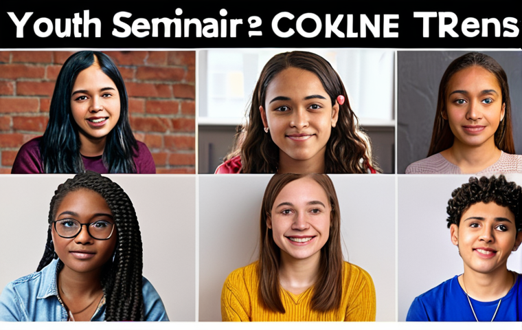 **Prompt:** A vibrant online seminar on youth counseling trends, featuring diverse attendees participating in a live Q&A session with a leading expert, emphasizing collaborative learning and expert networking.