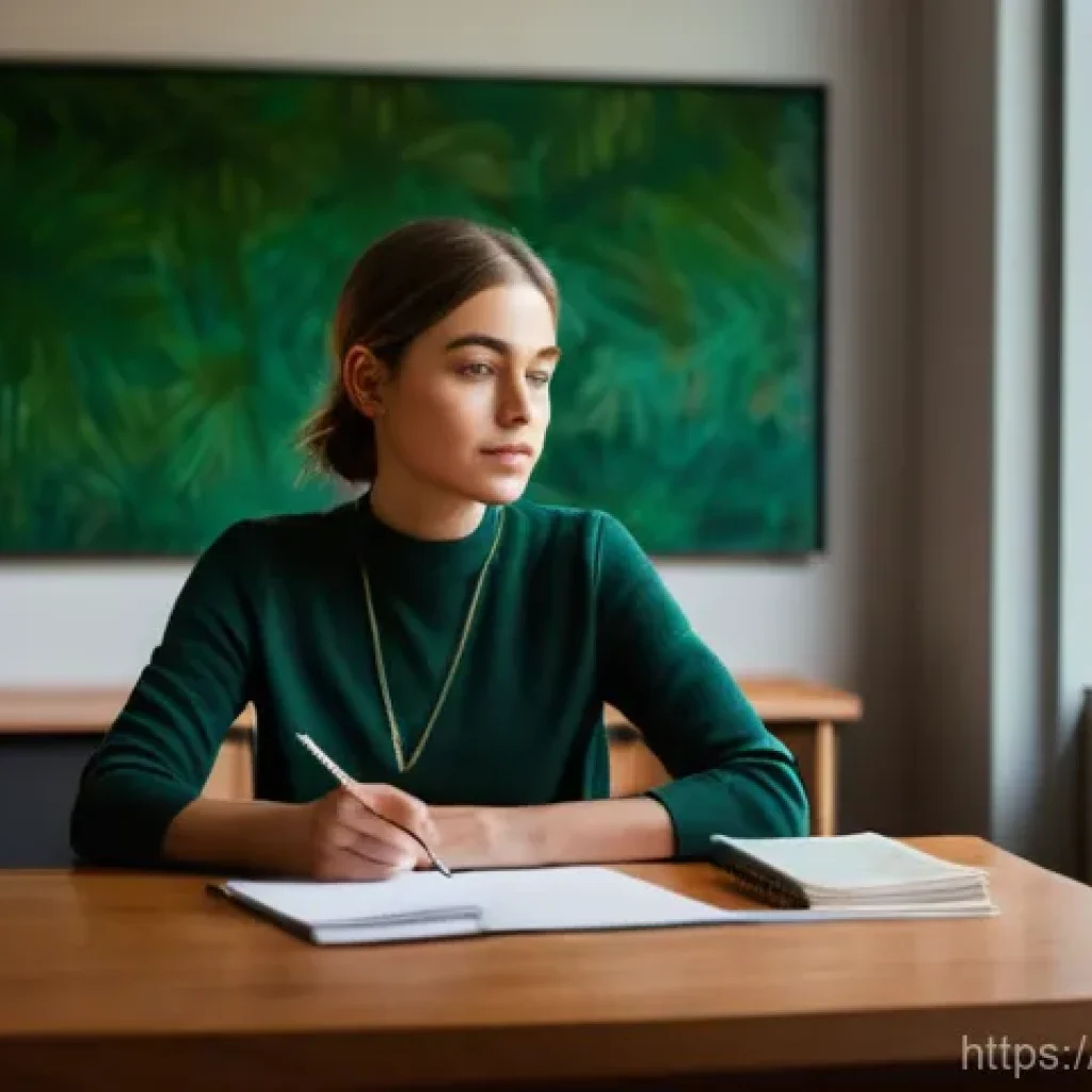 청소년상담사 현장에서 발생하는 윤리적 문제 - **Prompt:** A compassionate young female youth counselor, in her early 30s, sits at a polished woode...