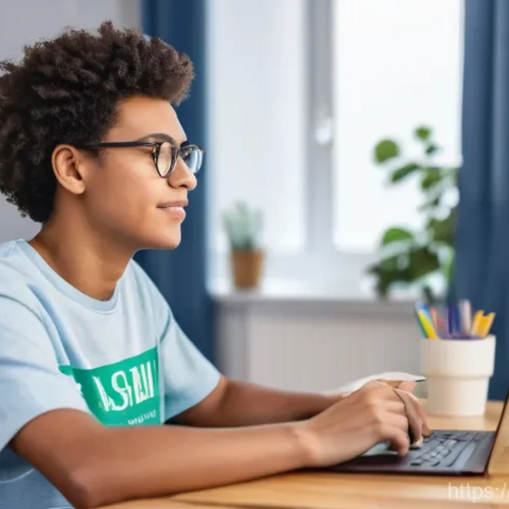 청소년상담사 자격증 소지자를 위한 취업 팁 - **Online Youth Counseling Session:**
    A bright, modern image depicting a warm and empathetic fema...